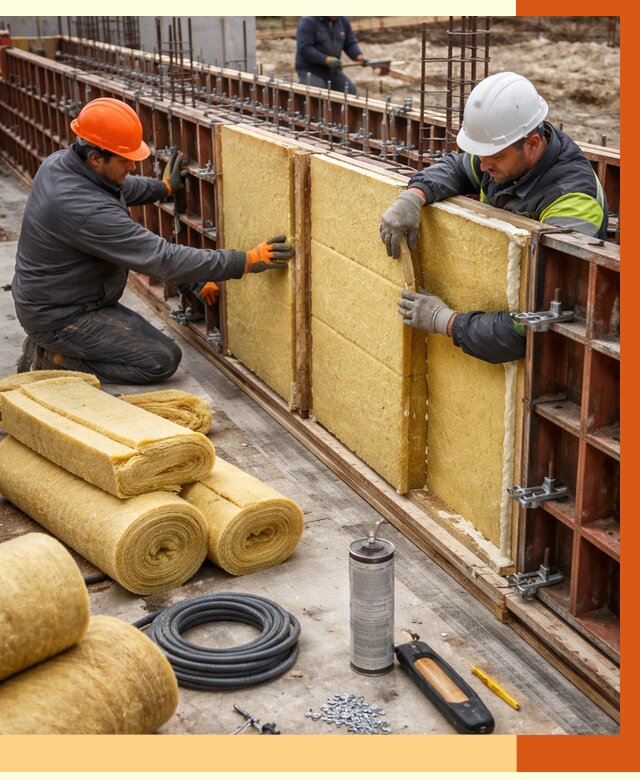 Теплоизоляция опалубки в Тобольске от 7320 руб. за м2 — услуги и монтаж | ТепломастерТбл