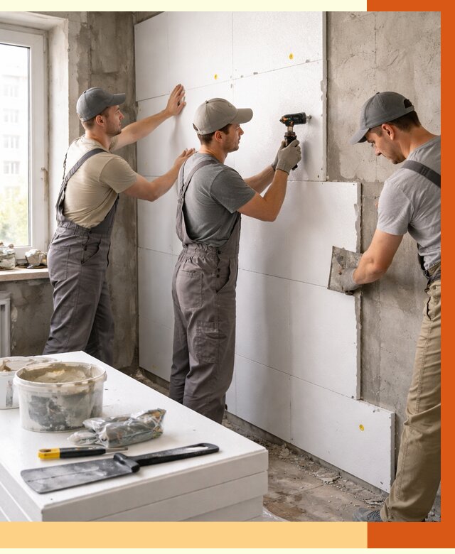 Утепление пенопластом домов и стен в Тобольске от 1881 руб. — ТепломастерТбл