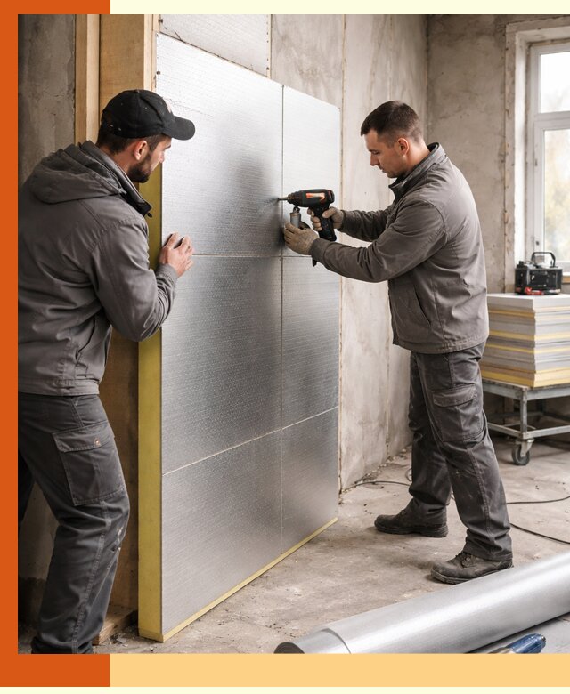 Утепление PIR панелями домов и зданий в Тобольске