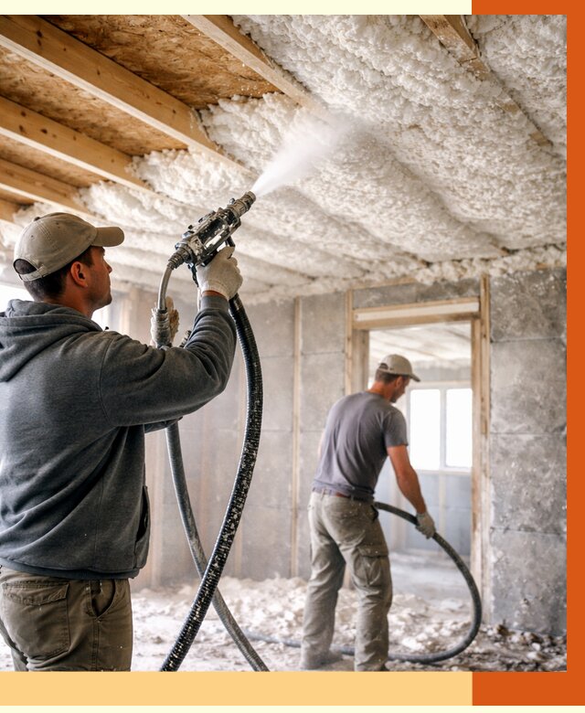 Утепление пеноизолом в Тобольске от 1627 руб./м2 под ключ | ТепломастерТбл