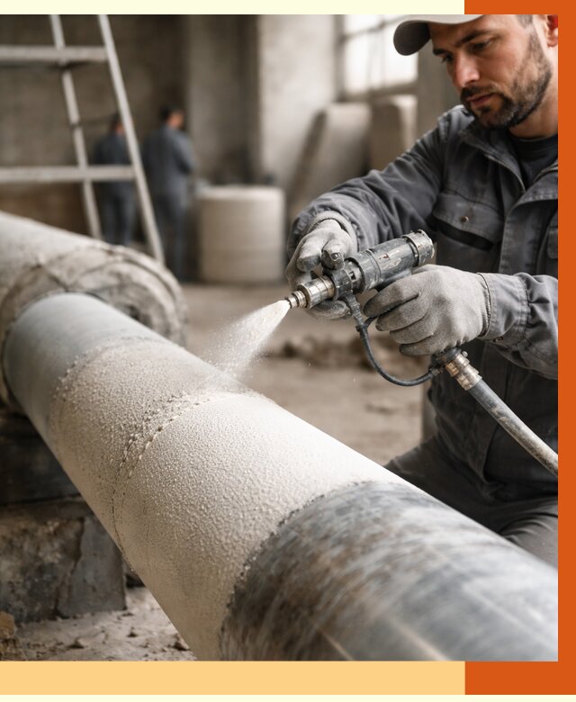 Утепление труб жидкой теплоизоляцией в Тобольске от 7625 руб. под ключ | ТепломастерТбл