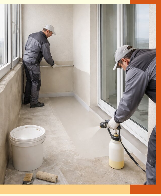 Утепление балкона жидкой теплоизоляцией в Тобольске от 5846 руб./м2 | ТепломастерТбл