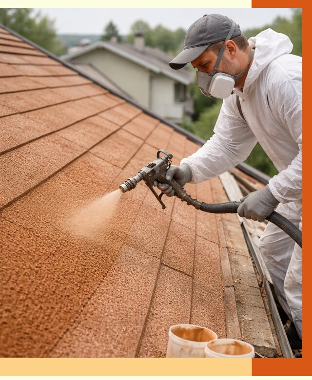 Утепление кровли жидкой пробкой в Тобольске от 2745 руб./м² под ключ | ТепломастерТбл