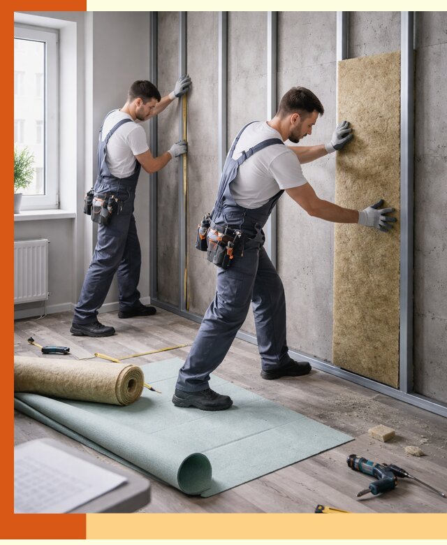 Шумоизоляция квартиры под ключ в Тобольске — профессионально и гарантированно