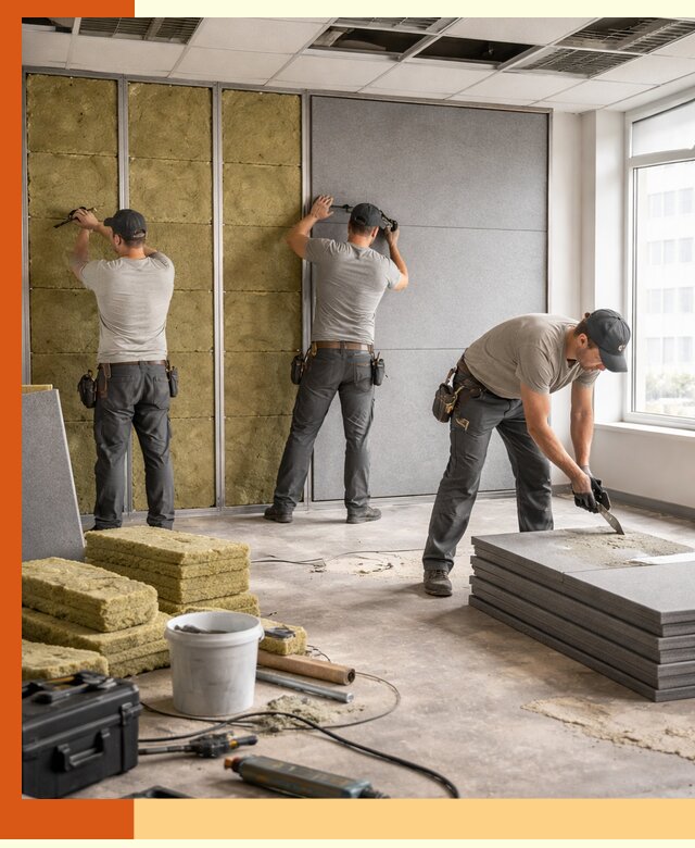 Профессиональная шумоизоляция офисов в Тобольске для комфорта сотрудников