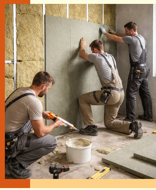 Профессиональная шумоизоляция стен в Тобольске для квартир и домов