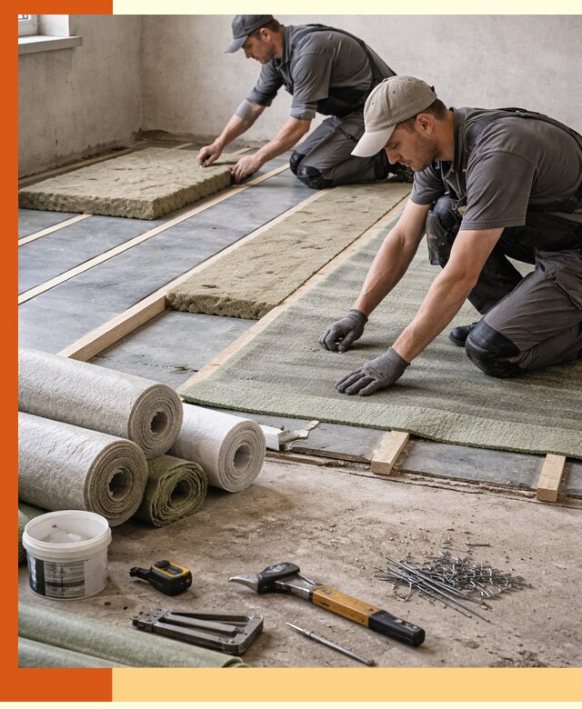 Шумоизоляция пола в Тобольске — профессиональная звукоизоляция помещений