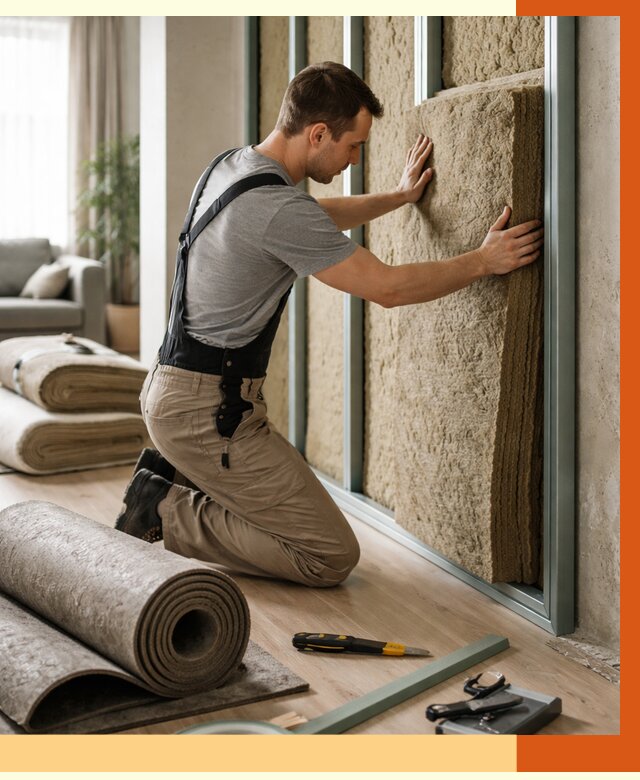 Шумоизоляция перегородок в Тобольске от 1678 руб. за м2 — ТепломастерТбл