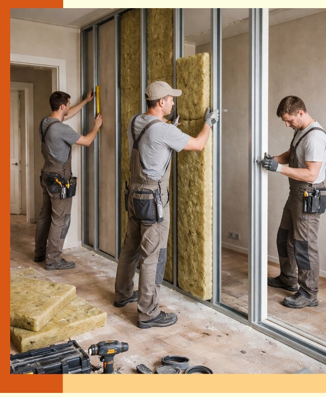 Шумоизоляция межкомнатных перегородок в Тобольске эффективно и надёжно