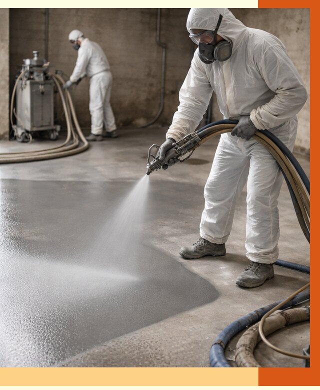 Гидроизоляция полимочевиной в Тобольске от 8642 руб/м² — напыление полимерной гидроизоляции | ТепломастерТбл