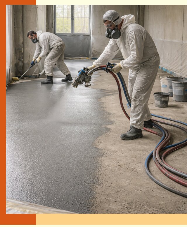 Гидроизоляция полимочевиной полов и конструкций в Тобольске