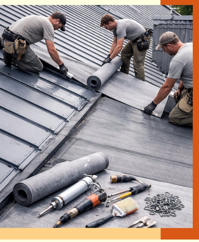 Гидроизоляция металлической кровли полимочевиной в Тобольске от 8642 руб. | ТепломастерТбл