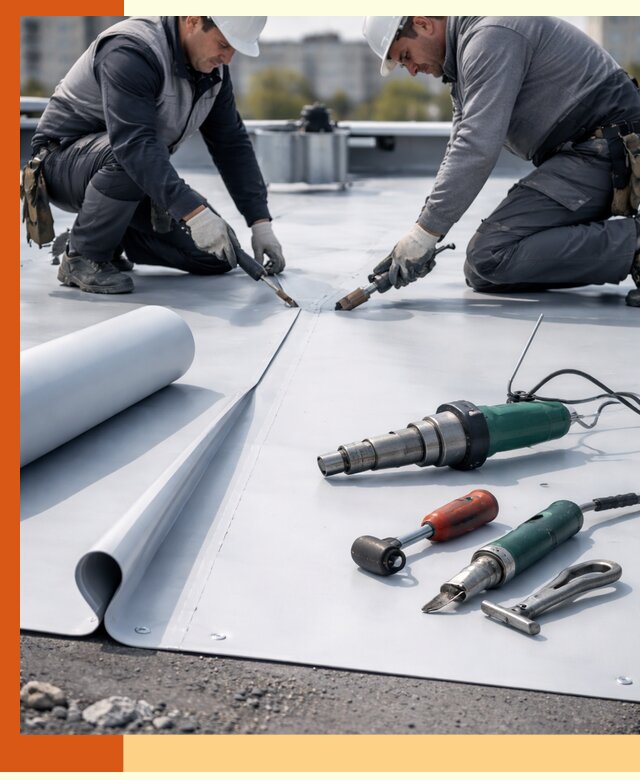 Гидроизоляция мембранной кровли в Тобольске: монтаж и ремонт быстро
