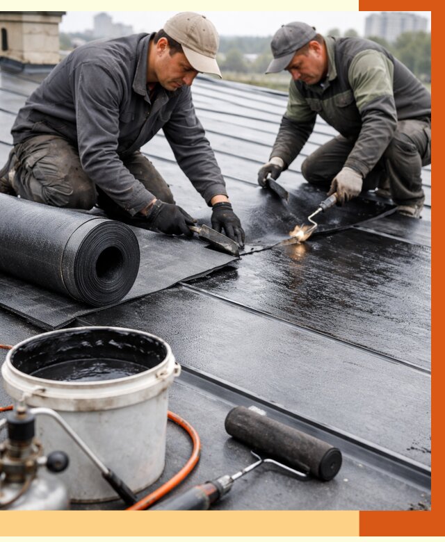 Гидроизоляция фальцевой кровли в Тобольске от 7625 руб. под ключ | ТепломастерТбл