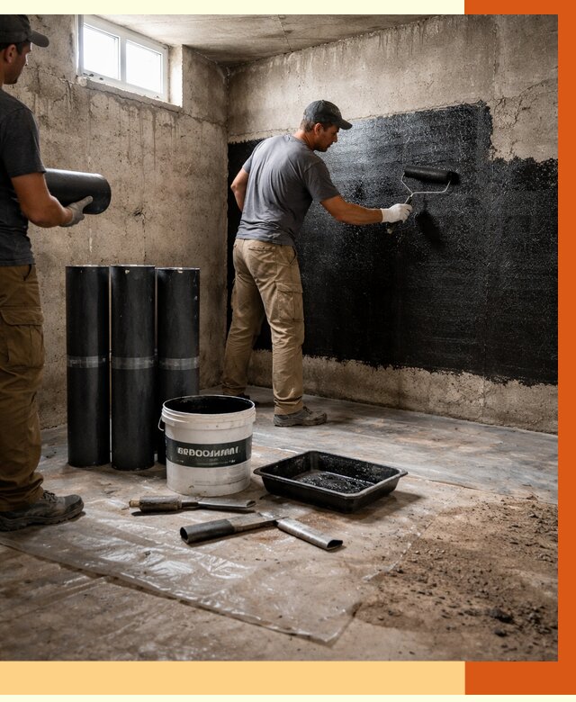 Гидроизоляция подвала в Тобольске от 3558 руб. под ключ | Профессионально — ТепломастерТбл