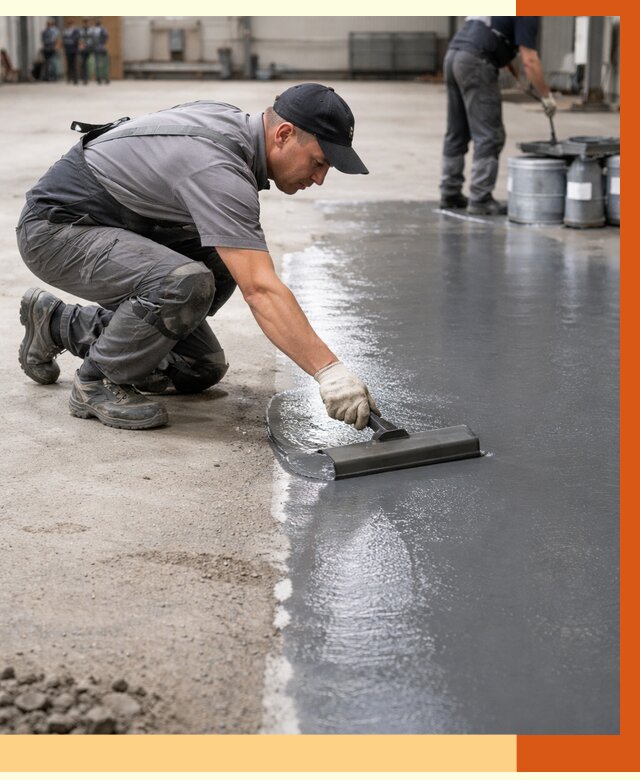 Гидроизоляция промышленного пола в Тобольске от 1220 руб./м2 — ТепломастерТбл специалисты под ключ