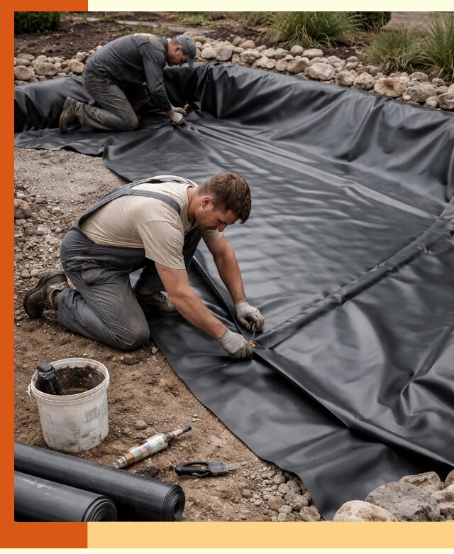 Гидроизоляция пруда в Тобольске: надежная защита и герметизация