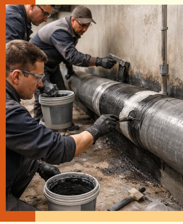 Гидроизоляция труб в Тобольске — защита и герметизация коммуникаций