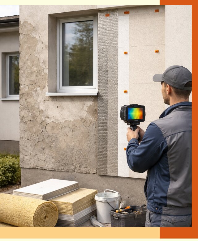 Тепловизионное обследование фасада в Тобольске от 4575 руб. под ключ | ТепломастерТбл