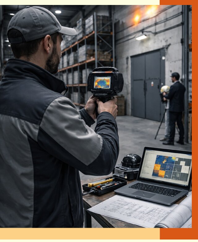 Тепловизионное обследование склада в Тобольске от 6609 руб. | ТепломастерТбл