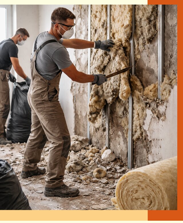 Демонтаж старого утеплителя в Тобольске от 3558 руб. — работы под ключ | ТепломастерТбл