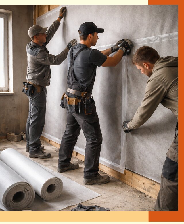 Монтаж ветроизоляции в Тобольске от 4575 руб./м2 — профессионально | ТепломастерТбл