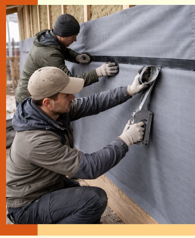 Монтаж ветроизоляции зданий и конструкций в Тобольске