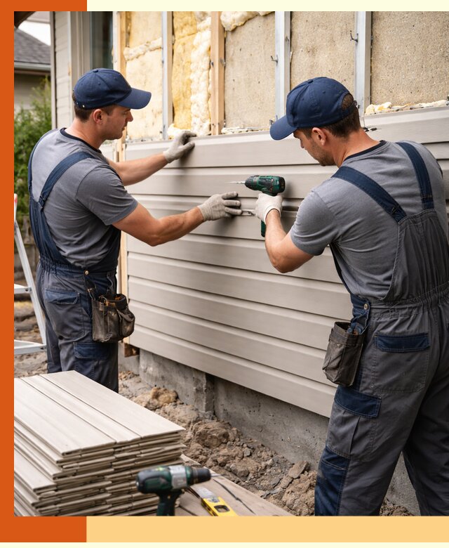 Монтаж сайдинга после утепления в Тобольске качественно и надежно